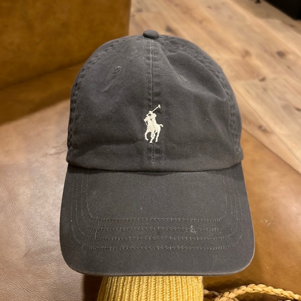 Grey polo hat
